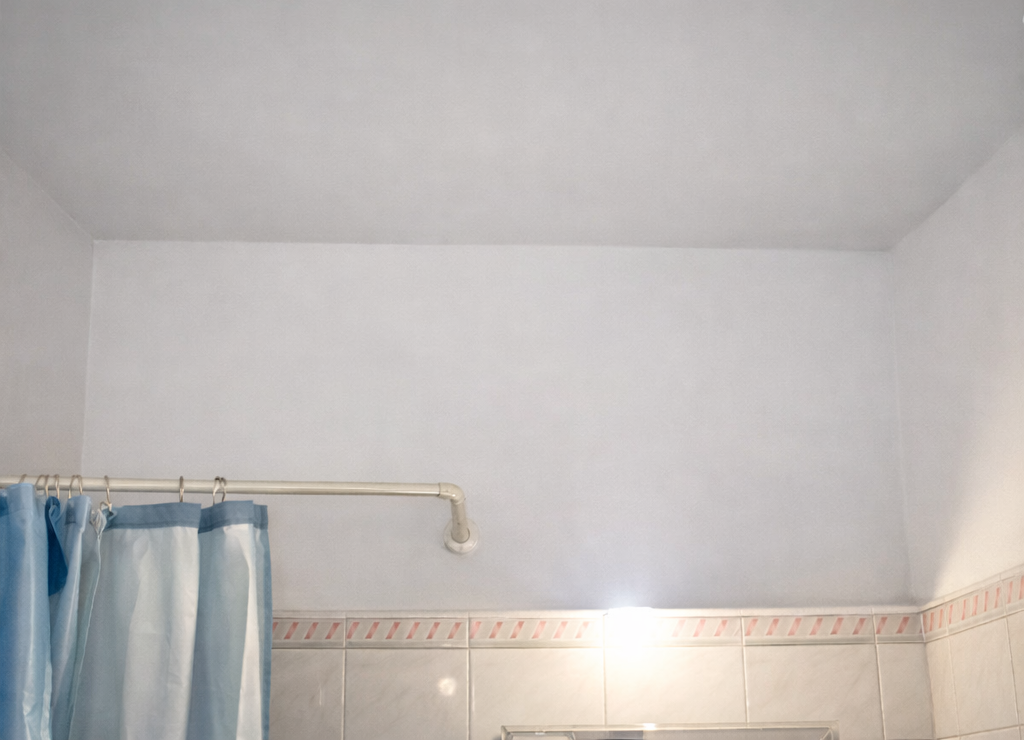 Clean bathroom tiles after professional mould removal